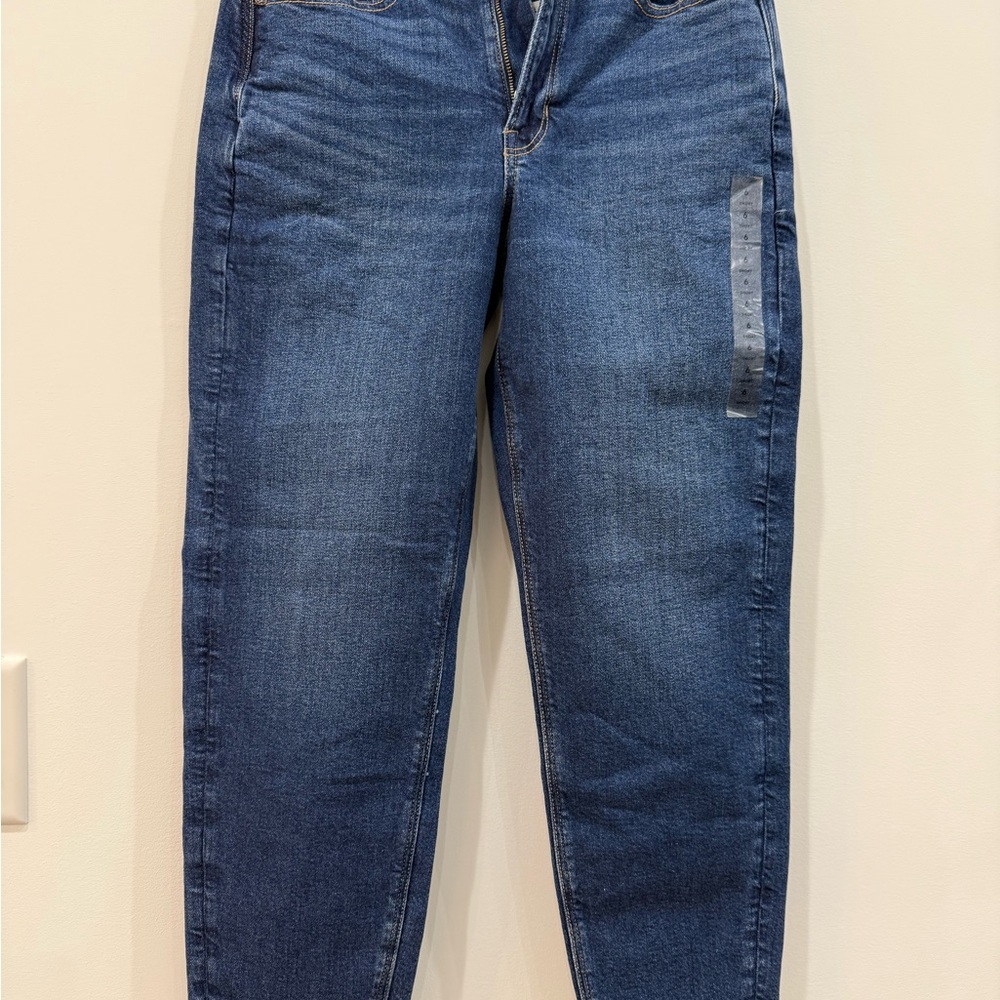 American Eagle Outfitters Mom Jeans - Dark Blue Wash